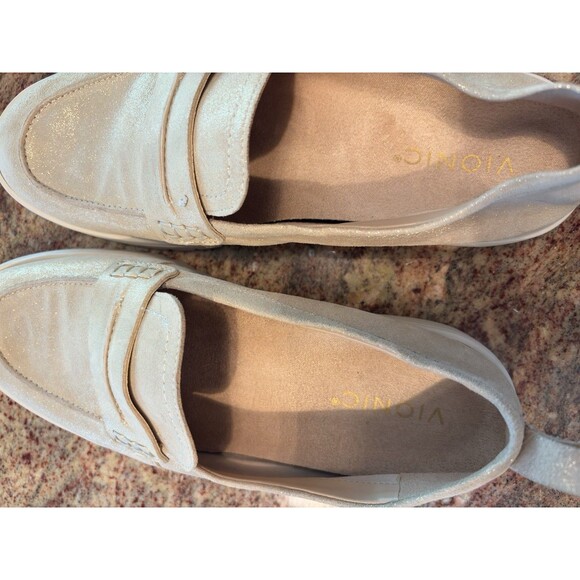VIONIC Chantel Penny Loafer Women's 9.5 W Sand Suede Slip-On Sneaker RT$130 - Picture 6 of 12